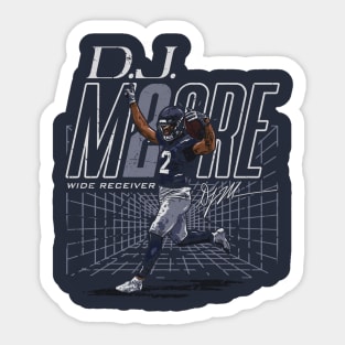 D.J. Moore Chicago Web Sticker